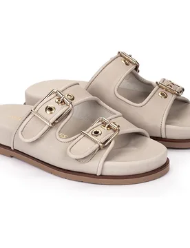 Sandalias de mujer estilo bio con doble hebilla - Pedro Miralles - FashionsVida