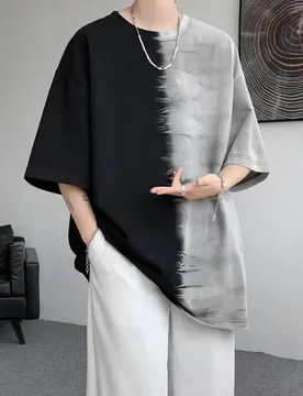 Tie Dye Patchwork Print Men Tee Shirts Summer New Fashion Man Short Sleeve T-shirt Hip Hop Harajuku Tshirt For Men Tops Clothing - Aliexpress - FashionsVida