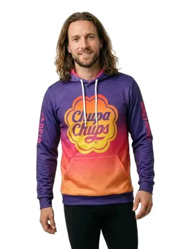 Felpa Con Cappuccio Chupa Chups Super Tasty Multicolour S