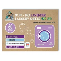 Plastic Free Non-Bio Laundry Sheets - Lavender - 60 Sheets