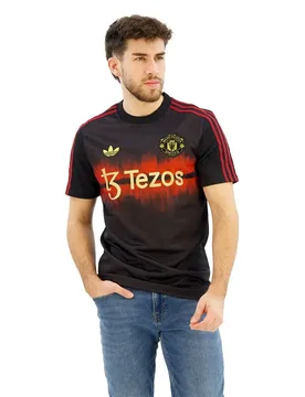 T-shirt à Manches Courtes Manchester United Cny Black M - Adidas - FashionsVida