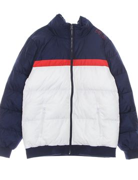 Piumino Uomo Oliver Puff Jacket Bright White/black Iris/true Red