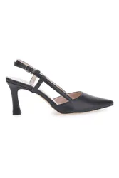 Décolleté Nere a Punta con Tacco a Coda Made in Italy 372 39