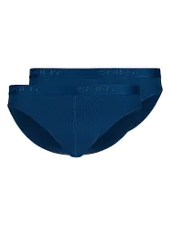 Slip Paquete de 2 COTTON RIB navy azul S
