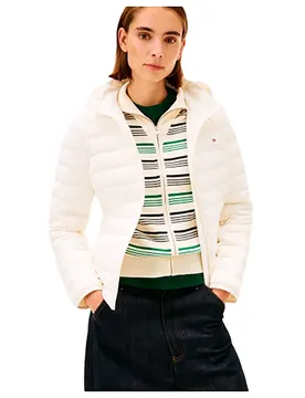 Veste En Duvet Stretch Lightweight Ivory Silk L