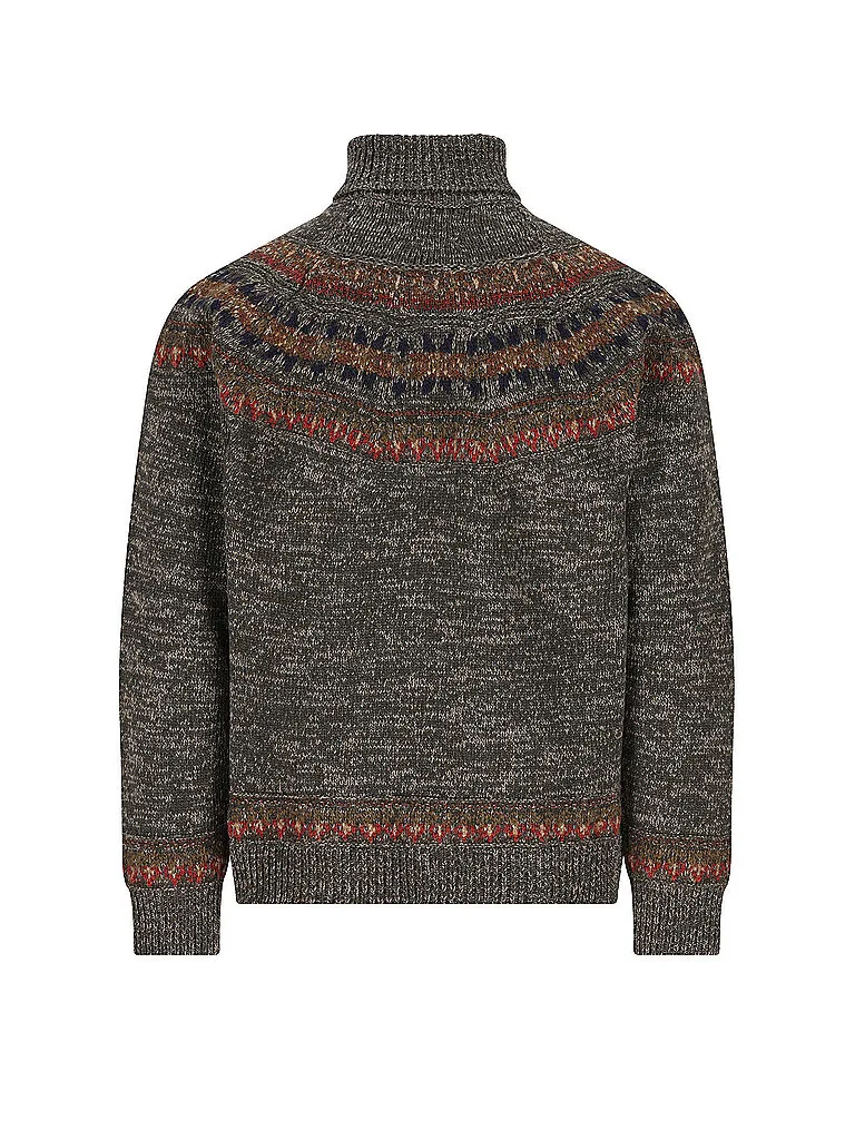 Pull traditionnel LUWALBERT vert foncé S - LUIS TRENKER - FashionsVida