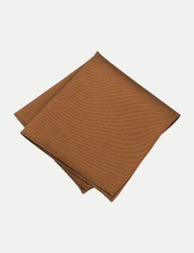 Seidenfalter Einstecktuch Uni Braun