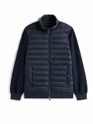 Felpa con zip blu M