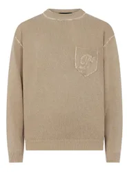 Maglia taschino uomo beige