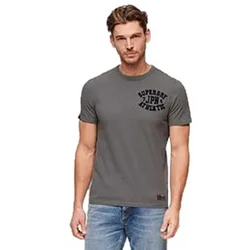 Maglietta A Maniche Corte Vintage Athletic Chest Mid Grey Marl S