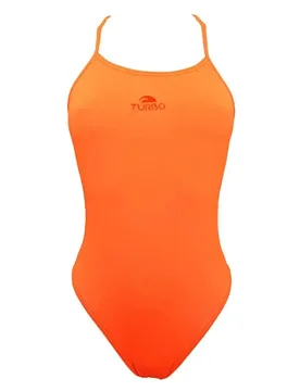 Patron Sirene Swimsuit Orange Fluor 8 Years Girls - TURBO - FashionsVida