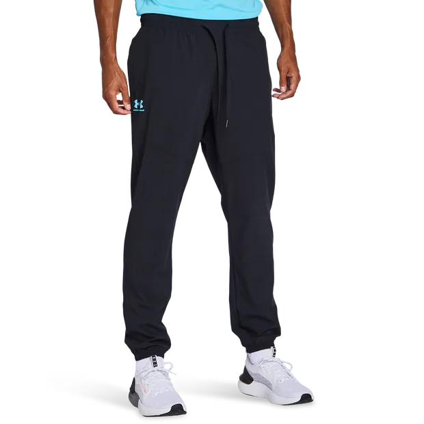 Vibe Woven Men Pants - Black - Size M - Poly Woven - Black - Size: Medium - Under armour - FashionsVida