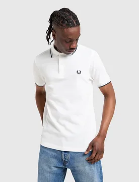 Twin Tipped Poloshirt - Herren, Weiss - male - Size: S - Fred perry - FashionsVida