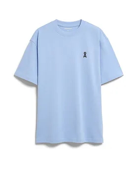 T-Shirt MAARKOS hellblau M herren - Armedangels - FashionsVida