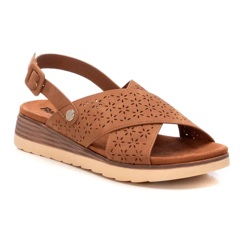 Sandali Con Zeppa 17277601 Camel EU 36 - Refresh - FashionsVida