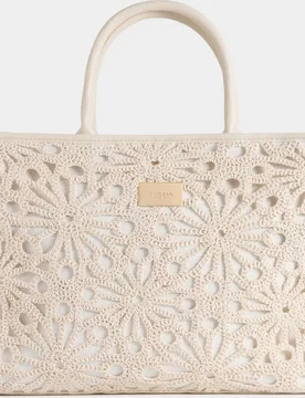 Bolso de mano con efecto bordado - Morgan - FashionsVida