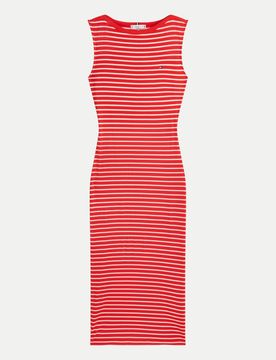 Slim Fit Bodycon Kleid Rot M