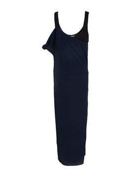 Vestido midi Mujer Azul noche M,XS Mujer