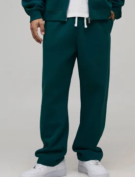 Herren Basic Baggy Jogginghose Mit Tiefem Schritt Teal Größe XL - boohooMAN - FashionsVida
