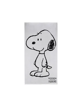 Strandtuch SNOOPY BEACH 100x180cm Black / White weiss baby - Vossen - FashionsVida