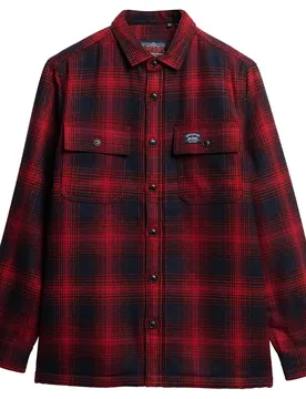 Chemise Surchemise Wool Miller Over Ombre Red M