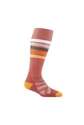 Ladies Ski Snowboard Striped Merino Wool Socks - - Size: L