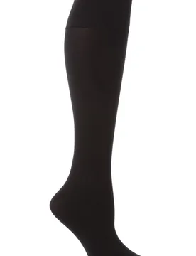 Pair Black 60 Denier Knee Highs Ladies One Size - - Black - Size: One Size - Charnos - FashionsVida