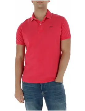 Herren Polo Fuchsinrot 511836