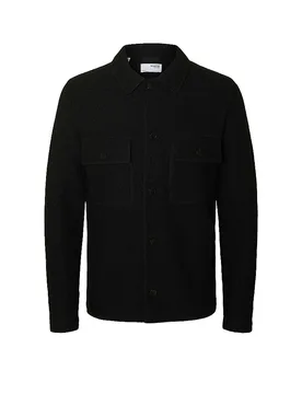 Sobrecamisa SLHNEALY negro M - Selected - FashionsVida