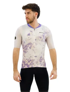 Maillot à Manches Courtes Marble Sllim Fit - Santini - FashionsVida