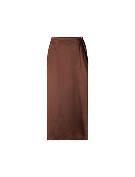 Midi falda marrón claro 38