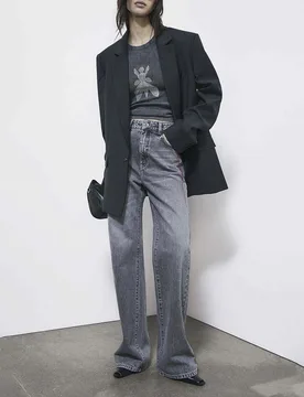 Canotta grigia in cotone con logo Fly in borchie - Patrizia pepe - FashionsVida