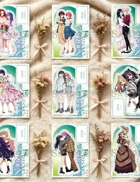 FACTORY STORE Melon Yuri Exhibition Girls' Love Anime Acrylic Stand Model Decor Cartoons Keychain Gifts 15cm High Appearance - Aliexpress - FashionsVida