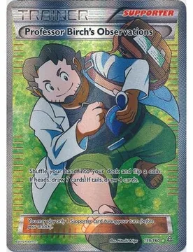 Pokemon XY Primal Clash 159/160 Professor Birch's Observations (Full Art) - Pokémon - FashionsVida