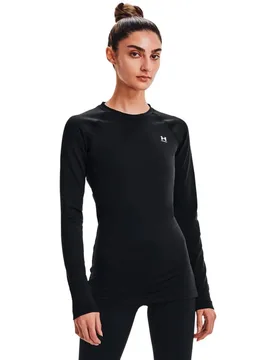 T-shirt à Manches Longues Coldgear Authentics Crew Black / White M - Under armour - FashionsVida