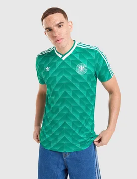 Germany '90 Retro Away Shirt - Herren, Grün - male - Size: M - adidas Originals - FashionsVida