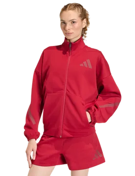 Z.n.e. Track Top Donna - Top da pista Rosso - Taglia 32 - Poly Mesh 32 - Adidas - FashionsVida
