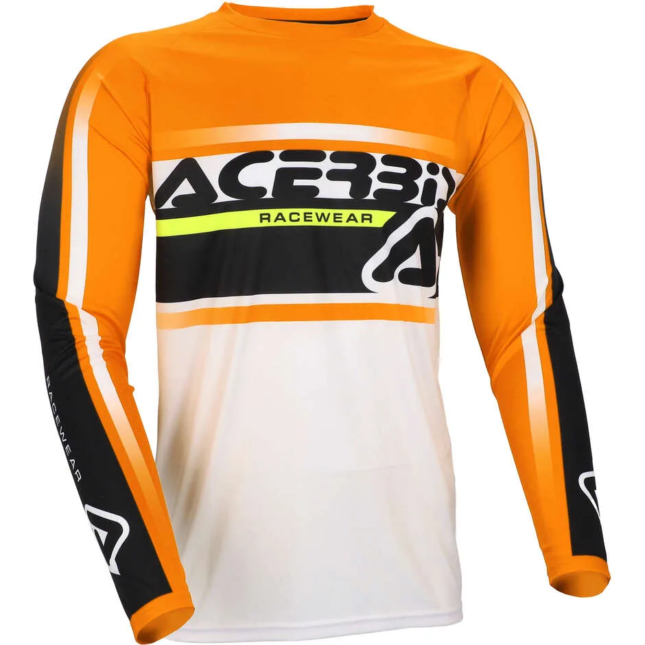 Maglia MotoCross Enduro MX LINEAR LUGO Arancio Bianc taglia S - Acerbis - FashionsVida