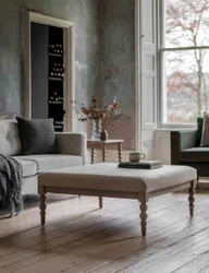 Artisan Wood Rectangular Coffee Table Beige Mix