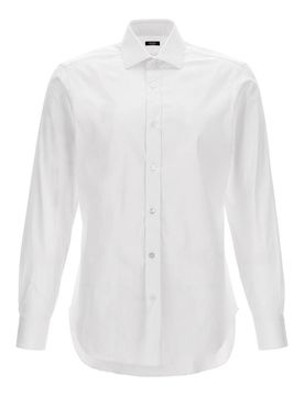 Camicia in popeline elasticizzato