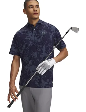 Polo Drive Chill Printed, navy/grau xxl - Under armour - FashionsVida