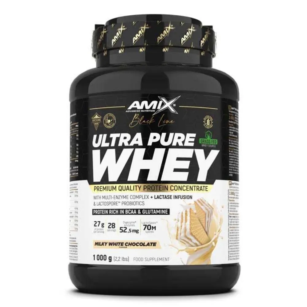Proteina Ultra Pure Whey 1kg Cioccolato Bianco - Amix - FashionsVida
