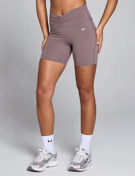 Pantalones cortos con parte delantera fruncida Tempo para mujer de MP - Moca - L - MyProtein - FashionsVida
