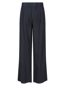 Twill Trousers with Horn Buttons