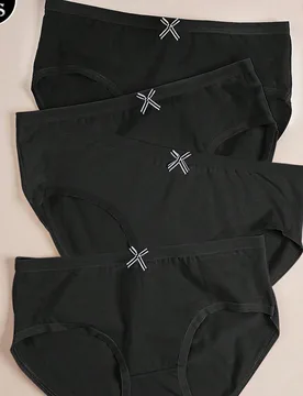 Piezas/paquete Bragas de mujer de cintura baja con textura de lazo, multicolor, sexy, lindas y cómodas - Shein - FashionsVida