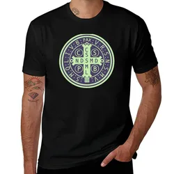 Saint Benedict Medal T-Shirt Work Style Casual T-Shirt