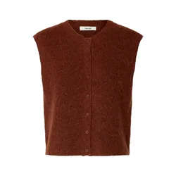 Gilet En Tricot Lulu Cherry Mahogany / Melange 2XL