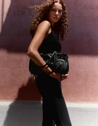Bershka Sac À Zips Femme M Noir