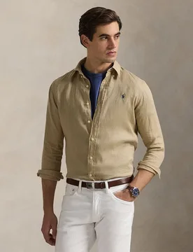 Camisa de hombre de lino Classic fit - Polo Ralph Lauren - FashionsVida