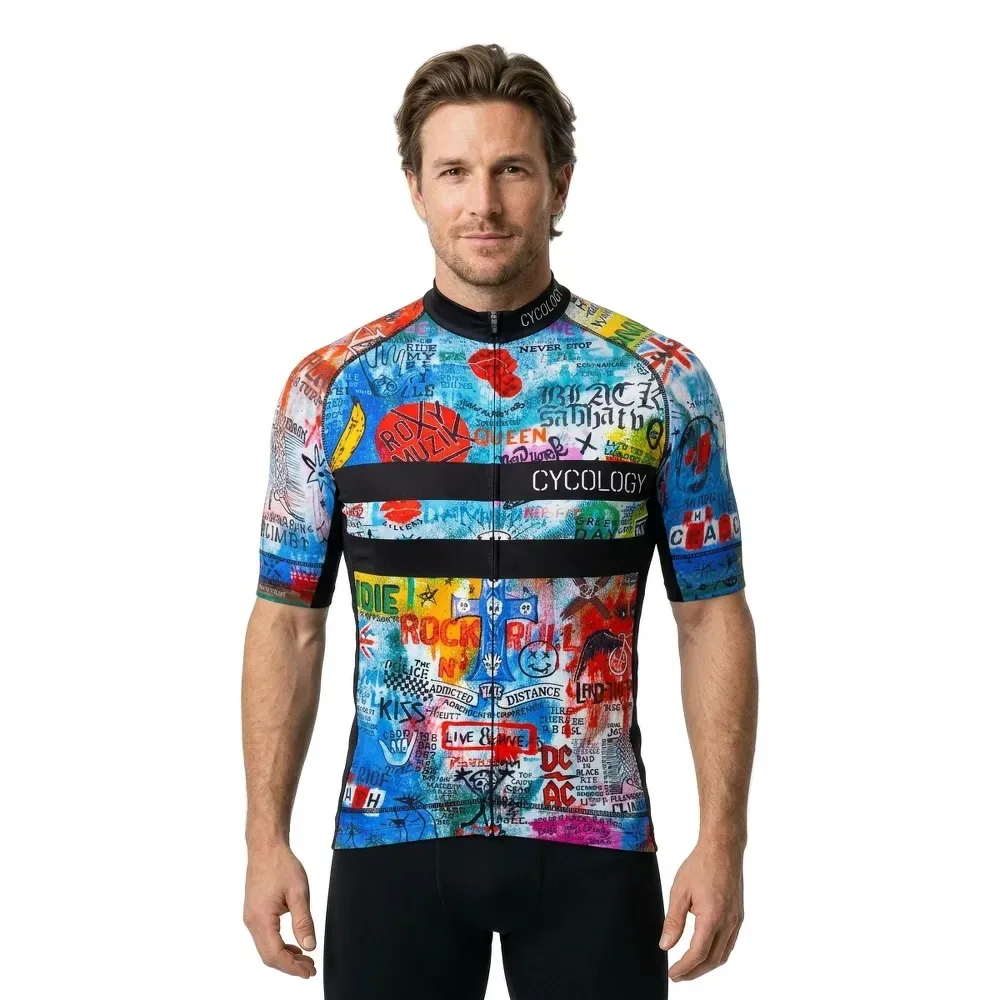 Maglia A Maniche Corte Rock N Roll Multicolor - Cycology - FashionsVida